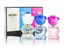 Парфюмерный набор Moschino Miniature Collection Toy 2/Toy 2 Bubble Gum EDT/Toy 2 Bubble Gum EDP 3x30 ml оптом в Рязань 