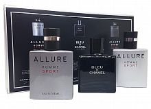 Парфюмерный набор Chanel Allure Homme/Blue de Chanel 3x25 ml оптом в Рязань 
