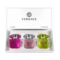 Парфюмерный набор Versace Bright Crystal/Bright Crystal Absolu/Yellow Diamond 3x30 ml оптом в Рязань 